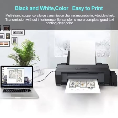 كيبل طابعة الى الكمبيوتر