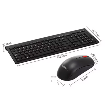 مجموعة لوحة مفاتيح وماوس Lenovo M120 Pro – لاسلكية