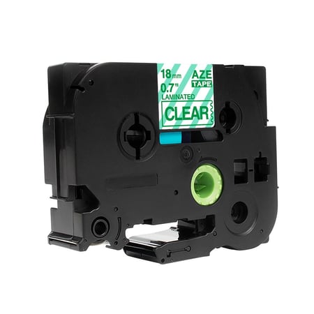 TZC-146 ليبل براذر صيني مقاس 18 ملي طباعة اللون اخضر على شفاف