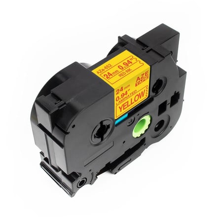 TZC-652 ليبل براذر صيني مقاس 24 ملي طباعة اللون احمر على اصفر