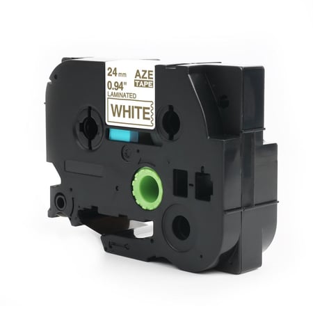 TZC-254 ليبل براذر صيني مقاس 24 ملي طباعة اللون ذهبي على ابيض