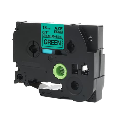 TZC-S741 ليبل براذر صيني مقاس 18 ملي طباعة اللون اسود على اخضر