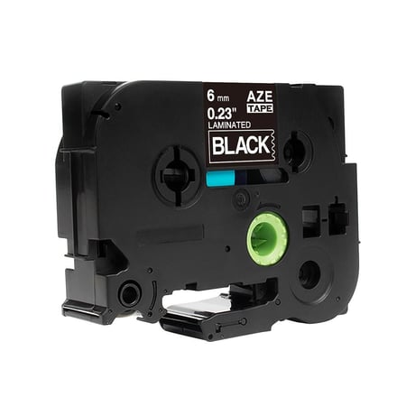 TZC-315 ليبل براذر ابيض على اسود مقاس 6mm