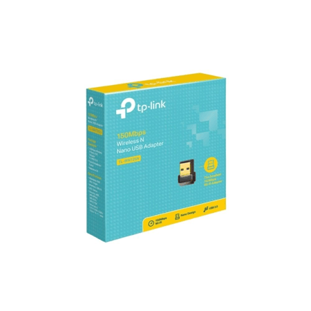 جهاز التقاط الوايفاي اللاسلكي نانو من تي بي لينك، بمنفذ USB وسرعة نقل بيانات تصل الى 150 ميجابت لكل ثانية