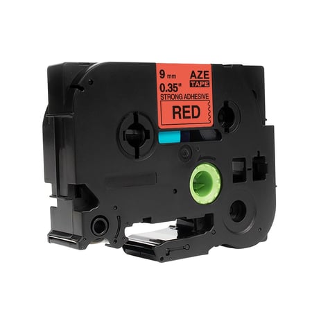 TZC-421‏ ليبل براذر صيني مقاس 9 ملي طباعة اللون اسود على احمر