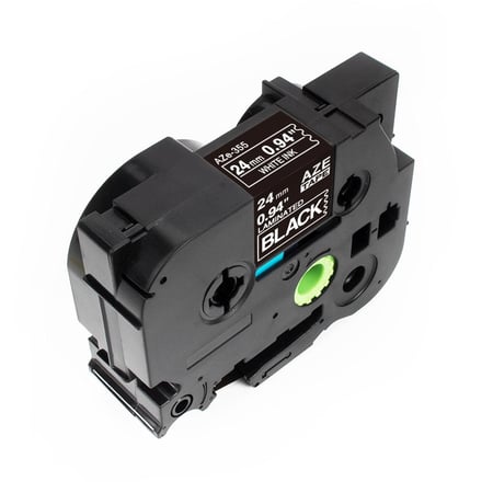 TZC-355‏ ليبل براذر صيني مقاس 24 ملي طباعة اللون ابيض على اسود