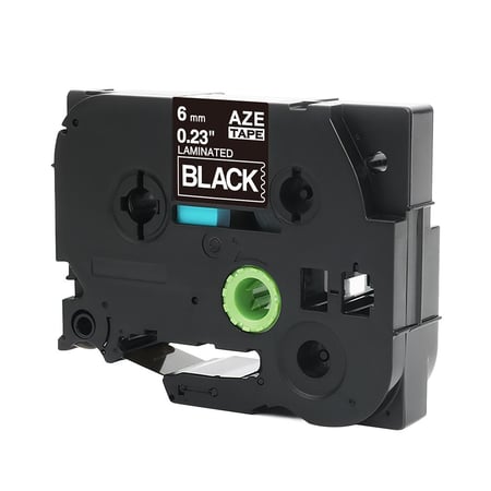 TZC-315 ليبل براذر ابيض على اسود مقاس 6mm