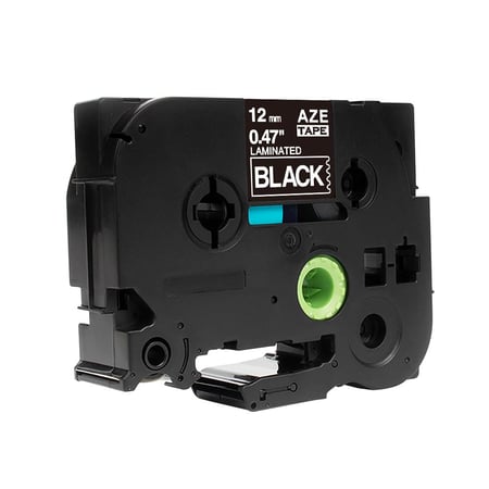 TZC-335‏ ليبل براذر صيني مقاس 12 ملي طباعة اللون ابيض على اسود