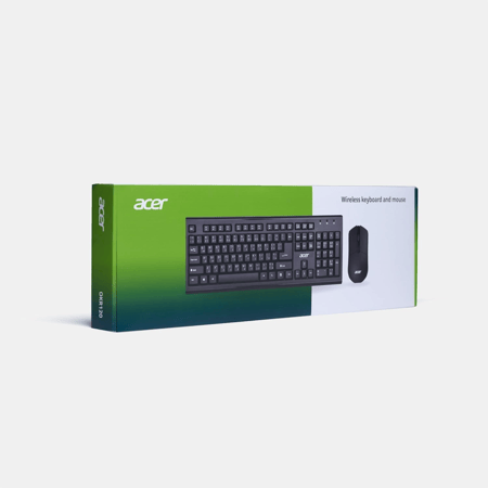 مجموعة لوحة مفاتيح وماوس لاسلكية ايسر OKR120 – أسود