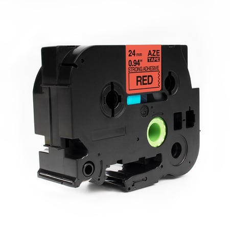 AZE-S451 ليبل برذر صيني مقاس 24 ملي طباعة اللون اسود على احمر