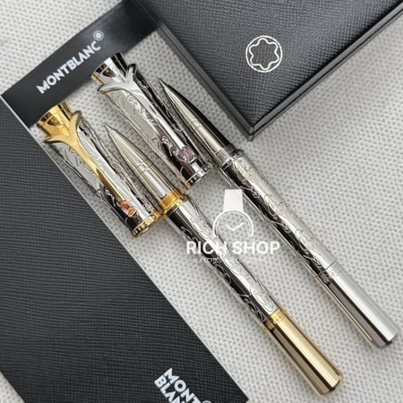 قلم مونت بلانك مزخرف غطاء