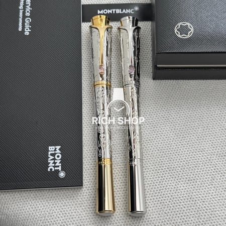 قلم مونت بلانك مزخرف غطاء