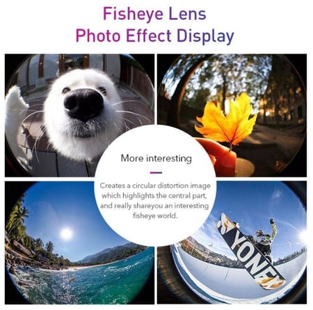 طقم عدسات للهواتف الذكية 6 في 1 ميكرسكوب تقريب 22 مرة