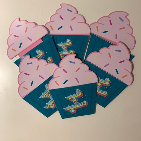 كرت عيدية كب كيك