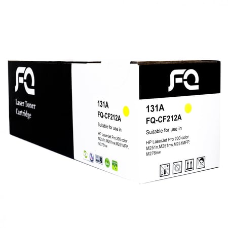حبر ليزر FQ متوافق مع CF212A 131A أصفر