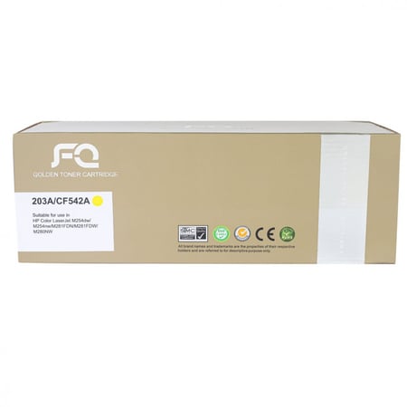 حبر ليزر FQ الذهبي متوافق مع CF542A 203A أصفر