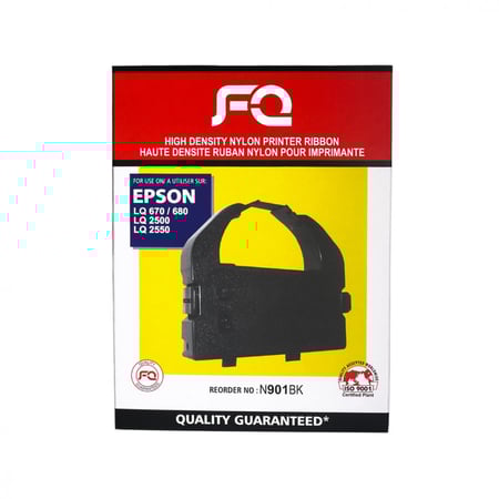 ربن FQ متوافق مع إبسون LQ680 670 أسود