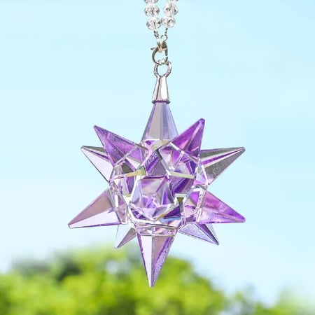 تعليقه نجمة الكريستال البنفسجي الفاخره