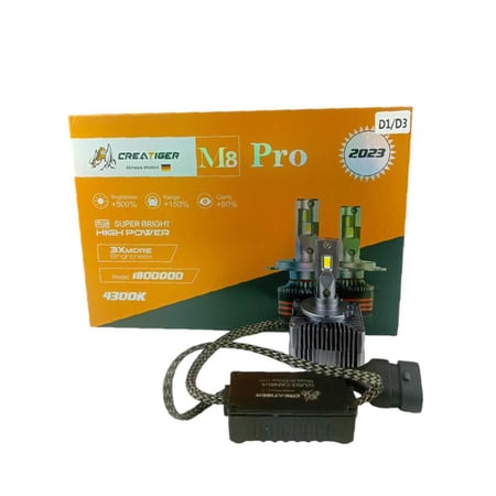 طقم ليد D1/D3 تايجر  4300K  TIGER M8 PRO