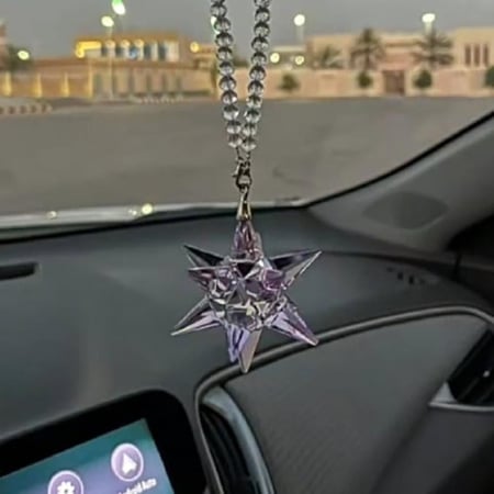 تعليقه نجمة الكريستال البنفسجي الفاخره