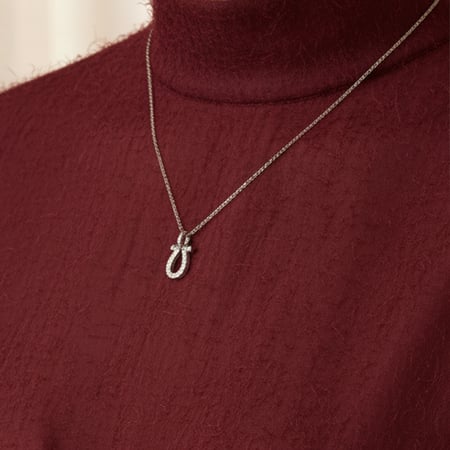 قلادة فضة عيار 925