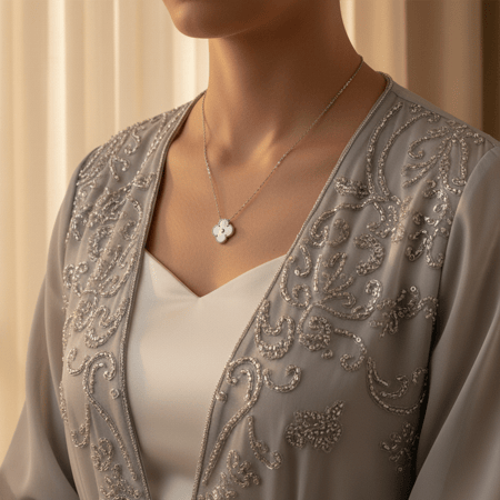 قلادة فضة عيار 925