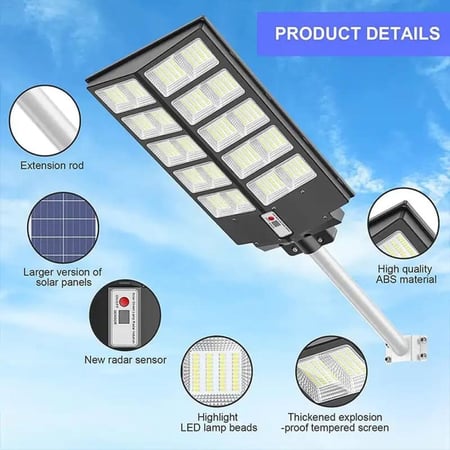 كشاف شارع بالطاقة الشمسية 3600w