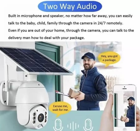 كاميرا مراقبة بالطاقة الشمسية