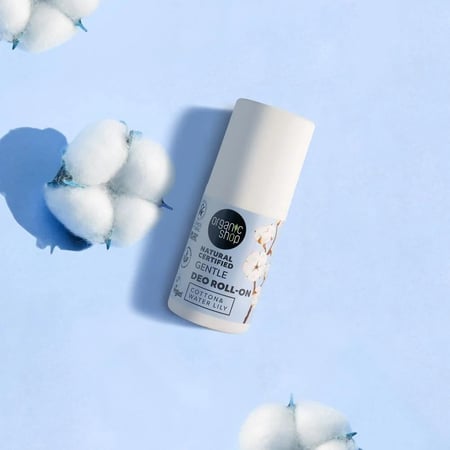 مزيل العرق الطبيعي بالقطن وزنبق الماء - اورجانيك شوب