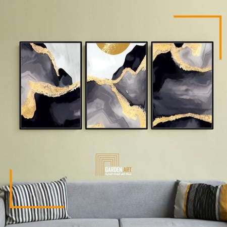 لــوحات ثلاثية - تجريدي