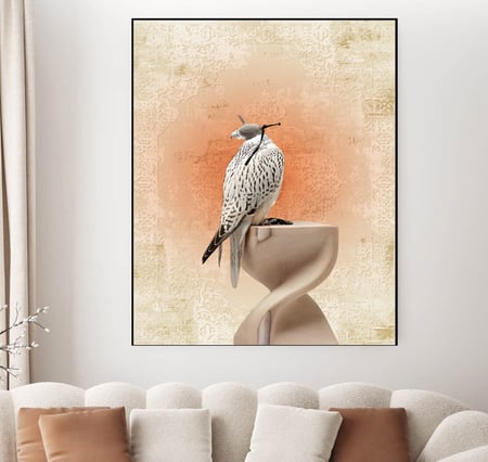 لوحة العقاب - مع لون البرتقالى