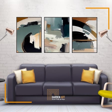 لــوحات ثلاثية - فن تجريدي