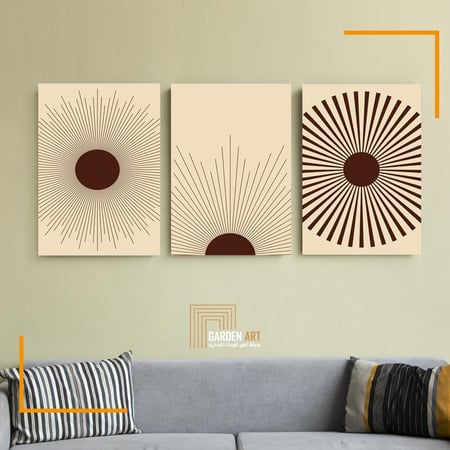 لــوحات ثلاثية - فن تجريدي