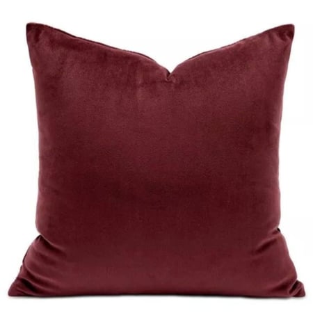 غطاء وسادة عنابي