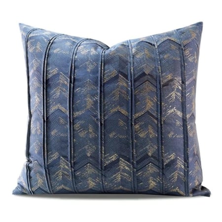 غطاء وسادة ازرق شيفرون انيق