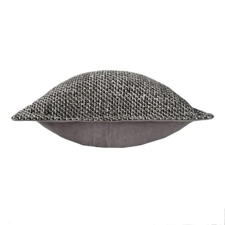 غطاء وسادة ابيض واسود