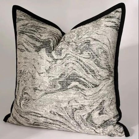 غطاء خدادية رخامية بلون رمادي وأسود