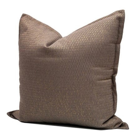 غطاء وسادة انيق باللون البني