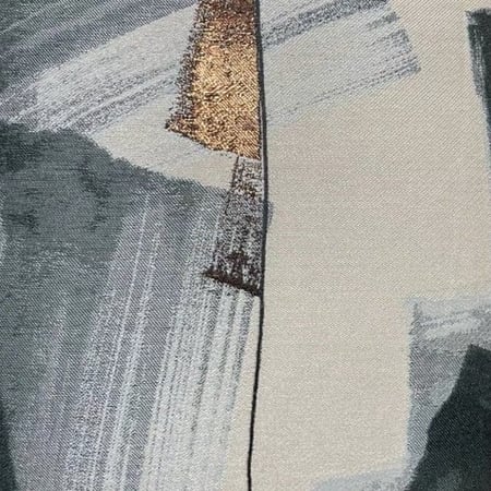 غطاء خدادية بنقشة تجريدية اخضر واسود