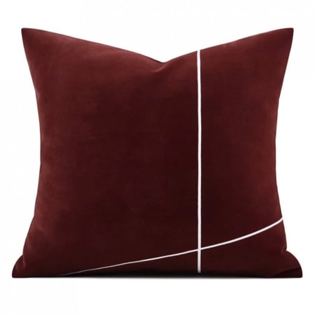 غطاء وسادة مودرن احمر
