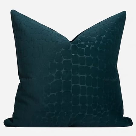 غطاء وسادة تركواز