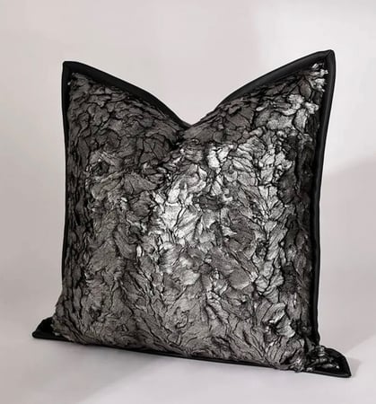 غطاء وسادة فضي انيق