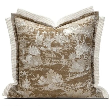 غطاء وسادة بني أنيق