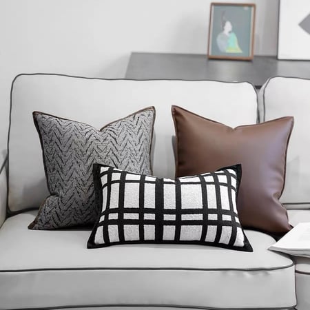 مجموعة اغطية بني ورمادي - فانسي هوم