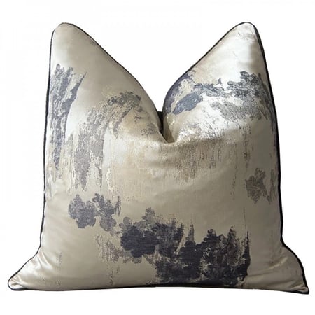 غطاء وسادة مودرن باللون السكري والكحلي