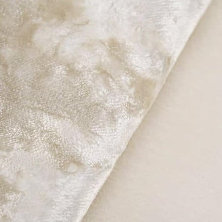 غطاء خداديه مستطيل بلون كريمي لامع