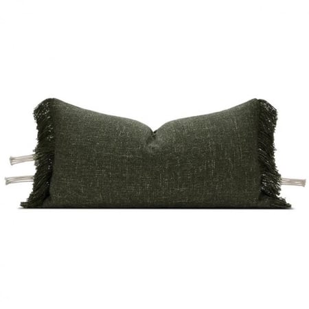 غطاء خدادية بلون اخضر بلمسات فنية متموجة