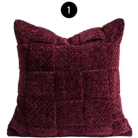 مجموعة اغطية وسائد عنابي وابيض واسود - فانسي هوم