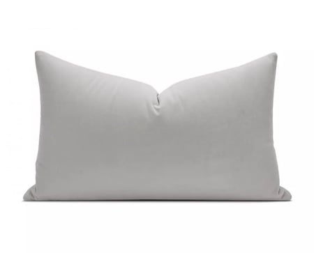 غطاء وسادة رمادي وبني مقاس 30x50cm