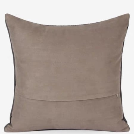غطاء وسادة رمادي
